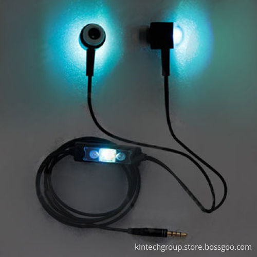 LED Earphone for iPad/iPhone/iPod/MP3/4 Players/Smartphone, Customized Requests Accepted